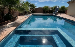 Finest Finish Sparkle Quartz Laguna spa with pool