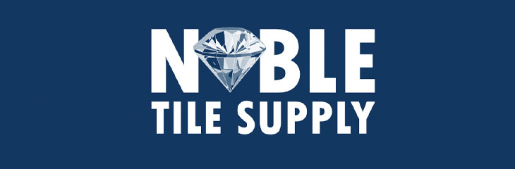 Noble Tile - logo navy with diamond